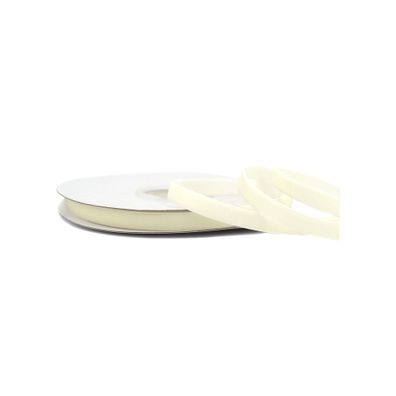 Samtband 10mm x 10m Rolle Ivory / Elfenbein