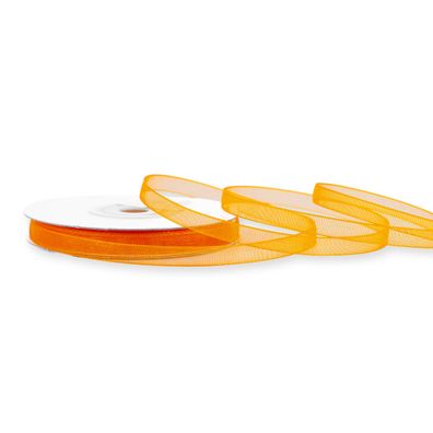 Organzaband 6mm x 25m Rolle Orange