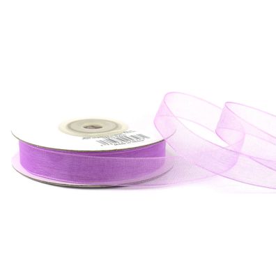 Organzaband 12mm x 25m Rolle Flieder