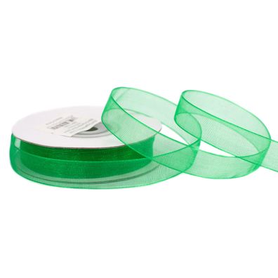 Organzaband 12mm x 25m Rolle Grün