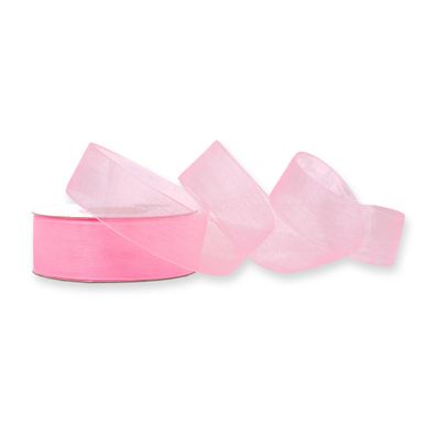 Organzaband 25mm x 25m Rolle Rosa