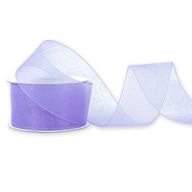 Organzaband 38mm x 25m Rolle Flieder