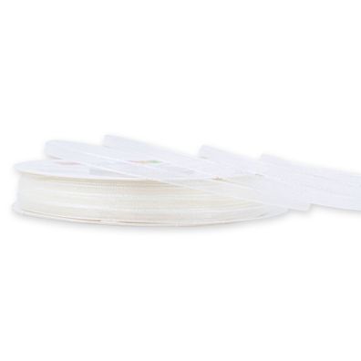 Organzaband 3mm x 50m Rolle Ivory / Elfenbein
