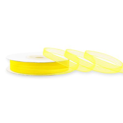 Organzaband 3mm x 50m Rolle Gelb