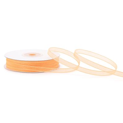 Organzaband 3mm x 50m Rolle Apricot