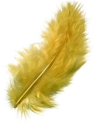 KNORR Prandell 216619045 Marabufedern ca. 10 cm zitronengelb