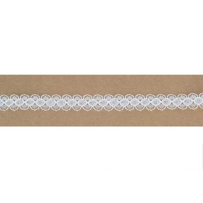 Spitzenband 15mm x 10m Weiß