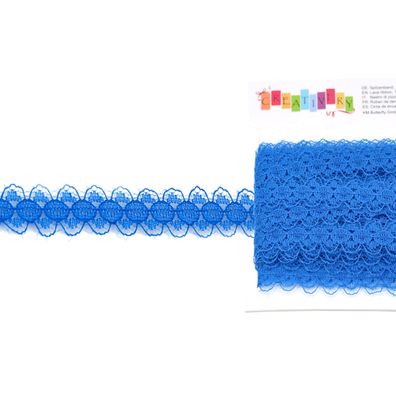 Spitzenband 15mm x 10m Blau