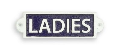 Schild Damen Ladies Gusseisen Replikat Retro Design Dekoration
