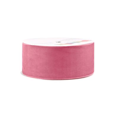 Samtband 50mm x 5m Rolle Altrosa