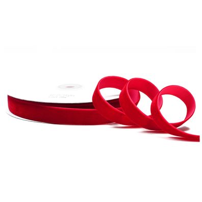 Samtband 16mm x 10m Rolle Rot