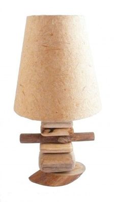 Deko-Leuchte SCOLA, Tisch-Lampe aus Holz, Stimmungsleuchte, 40 oder 60 cm