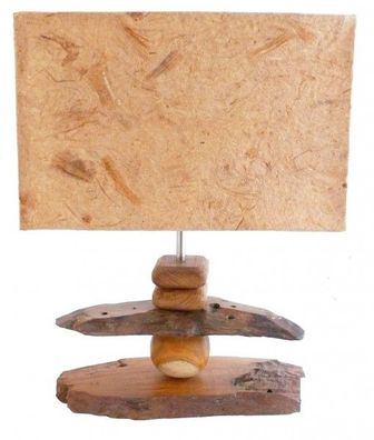 Deko-Leuchte SUMBA, Tisch-Lampe aus Holz, Stimmungsleuchte, 40 oder 60 cm