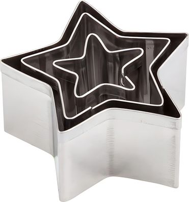Makin's Clay 2118661043 Ausstechformen-Set Stern ca. 2 - 4 cm