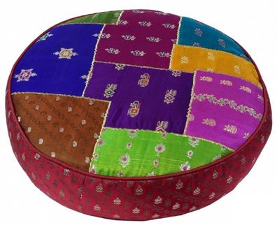 Boden-Kissen im Patchwork-Stil, Durchmesser ca. 50 cm