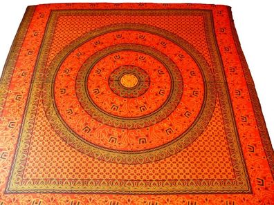 Tagesdecke, Betttuch mit Elefanten, ca. 225 cm x 215 cm