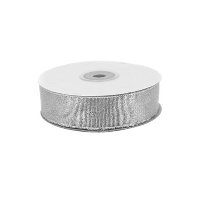 Glitzerband 25mm x 32m Rolle Silber