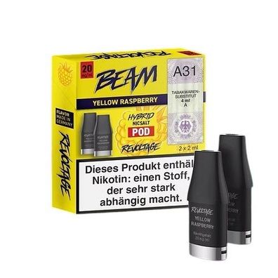 Revoltage Beam Pod Yellow Raspberry - 2 x 600 Züge - 20mg/ml