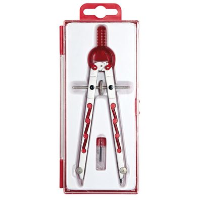 Alco Geometriezirkel Kreis-Ø 360mm 165mm silber/rot