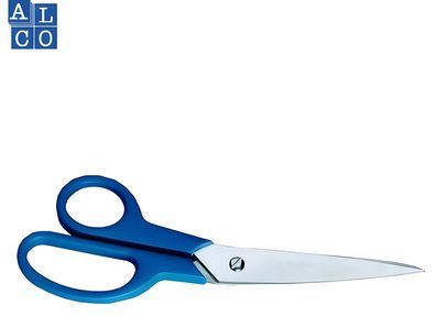 Papierschere Spezialstahl gehärtet und rostbeständig spitz 210mm blau