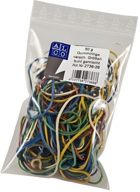 Alco Gummiring Naturkautschuk Ø sortiert mm sortiert 50 g