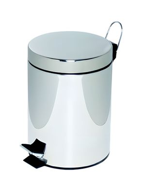 Alco Tretabfalleimer Stahl kunststoffbeschichtet 5l chrom