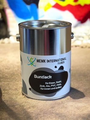 MEMK Buntlack Weiss Glänzend 2,5 Liter