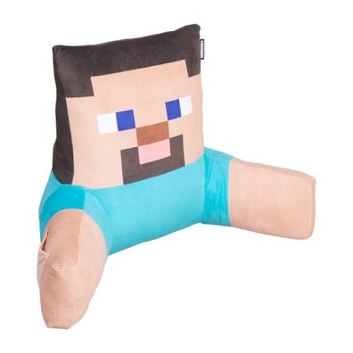 Minecraft - Relax- und Lesekissen "STEVE" mit Handytasche, Rückenstütze