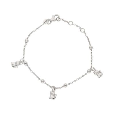 JuwelmaLux Armband Katze 925/000 Sterling Silber rhodiniert JL20-03-1007
