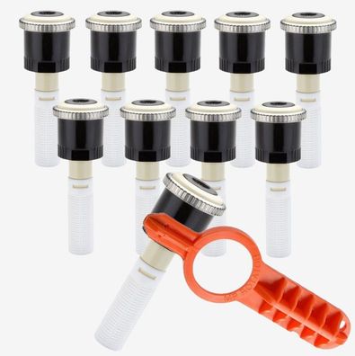 10x Hunter - Rotator Düse Typ MP LCS-515 / Wurfweite 1,5 x 4,6 m + Einstellschlüssel