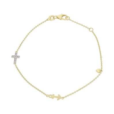 JuwelmaLux Armband 333/000 (8 Karat) Gold mit synth. Zirkonia JL20-03-1059