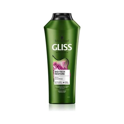 Schwarzkopf Gliss Bio-Tech Restore Reichhaltiges Shampoo 400 ml / 13,4 fl oz