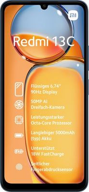 Smartphone XIAOMI REDMI 13C 4/128 BLAU