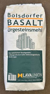 Basalt Urgesteinsmehl 20 kg Bodenaktivator Bodenhilfsstoff