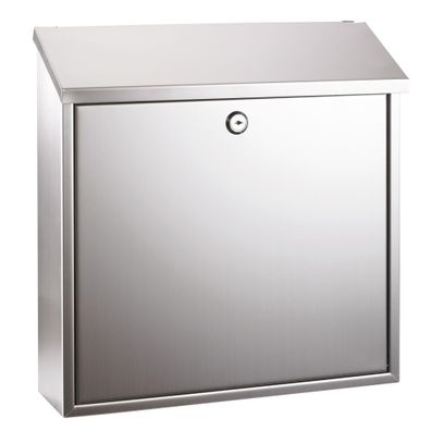 Alco Briefkasten Edelstahl rostfrei 360x100x360mm silber