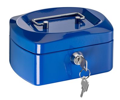 Alco Geldkassette Stahlblech 155x120xx80mm blau