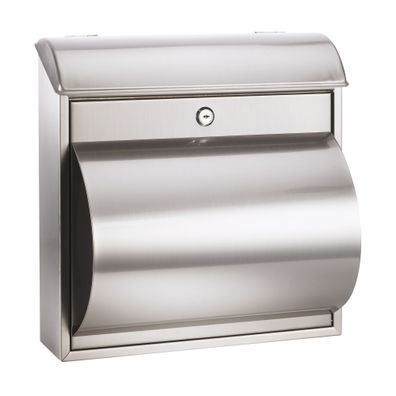 Alco Briefkasten Edelstahl rostfrei 360x190x370mm silber