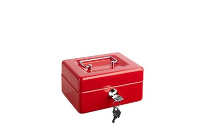 Alco Geldkassette Stahlblech 155x120xx80mm rot