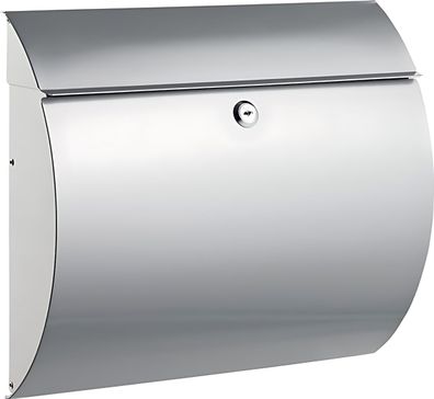 Alco Briefkasten Metall lackiert 330x120x375mm silber