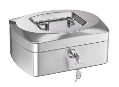 Alco Geldkassette Stahlblech 205x160xx85mm silber