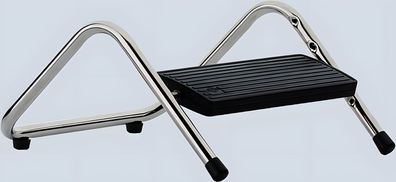 Alco Fußstütze Tritty schwarz/silber