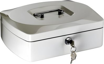 Alco Geldkassette Stahlblech 255x200xx90mm weiß