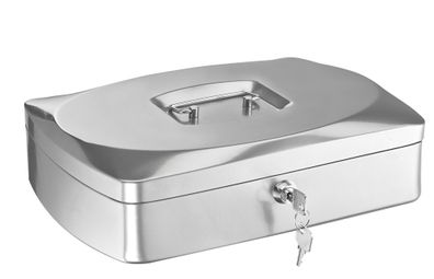 Alco Geldkassette Stahlblech 330x235xx90mm silber