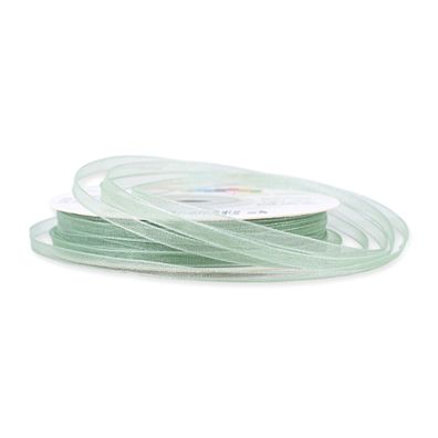 Organzaband 3mm x 50m Rolle Eukalyptus