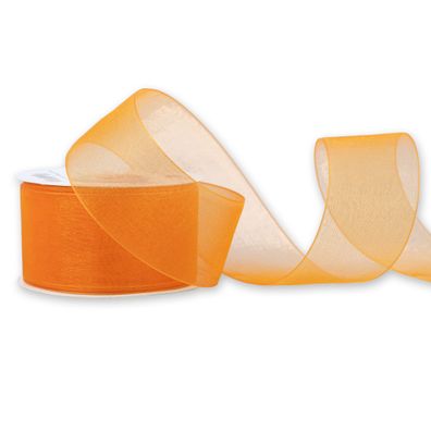 Organzaband 38mm x 25m Rolle Orange