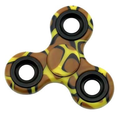 FidgetToy Fingerkreisel Camouflage 7 x 7 cm, 52 g, sortiert
