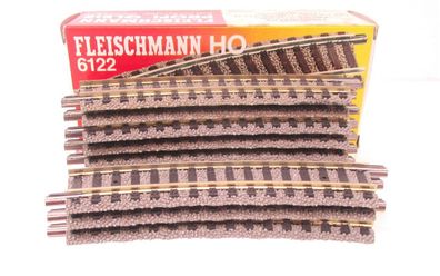 Spur H0 Fleischmann 6122 Profigleis Gebogenes Gleis R1 18' - 10 Stück OVP (461k)