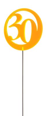 Elliot Lichtzauber Jubiläumsz 30, 6 cm orange mit 25 cm Stab