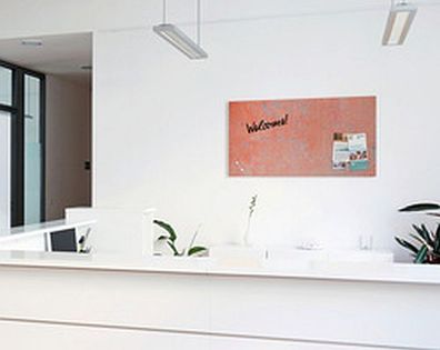 sigel Glas-Magnettafel artverum Red Wall, (B)1300 x (H)550 mm