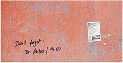 sigel Glas-Magnettafel artverum Red Wall, (B)910 x (H)460 mm